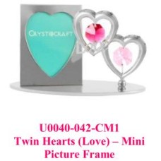 Twin Hearts (Love) -mini picture frame						 										