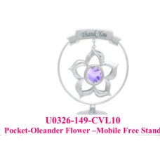 Pocket-Oleander Flower-Mobile Free Stand w/Blk Pad							 										