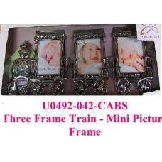 Three Frame Train - Mini Picture Frame						 										